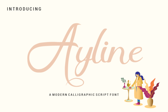 Ayline: A Modern Handwritten Font for Web Design