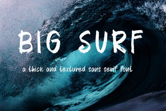 Big Surf: A Handwritten Font for Modern Editorial Design
