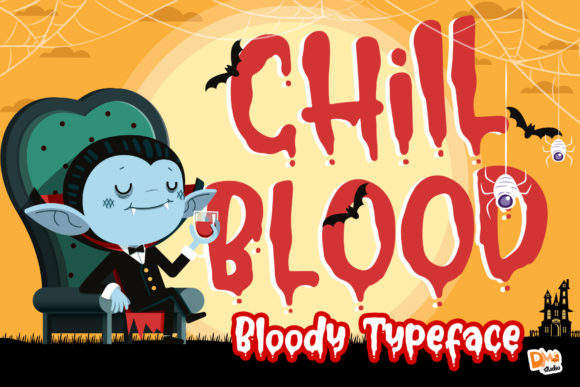 Chill Blood: A Quirky Display Font for Web Design