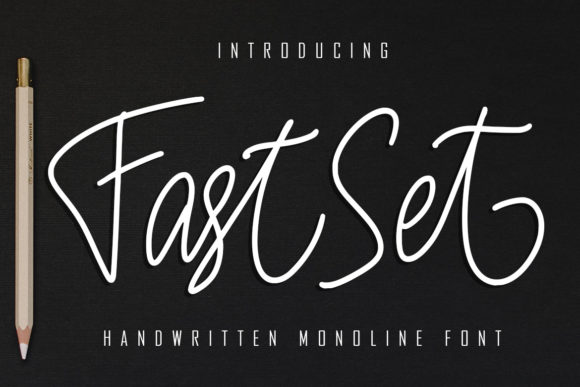 Fast Set: A Modern Handwritten Font for Editorial Design