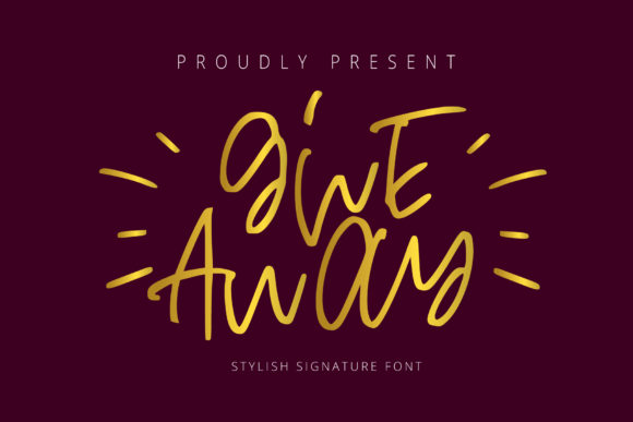 Give Away: A Quirky Handwritten Font for Brand Identity