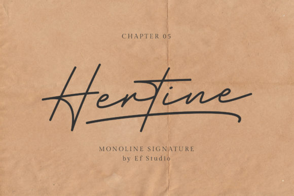 Hertine: A Modern Script Font for Web Design