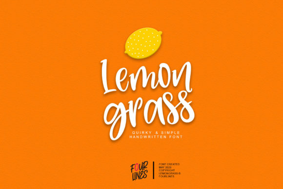 Lemon Grass: A Quirky Handwritten Font for Crafters