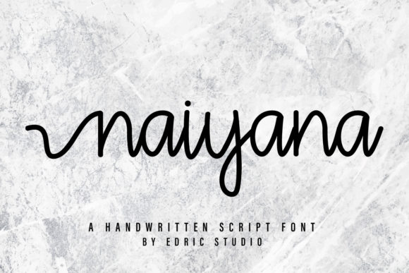 Naiyana: A Delicate Handwritten Font for Makers