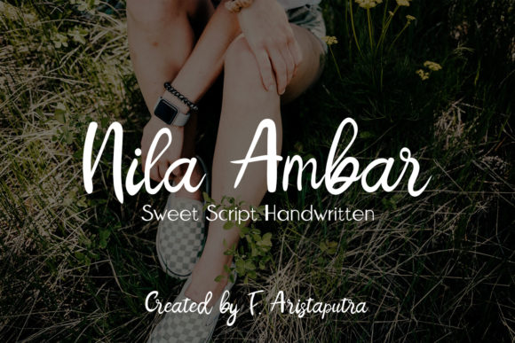Nila Ambar: A Handwritten Font for Editorial Design