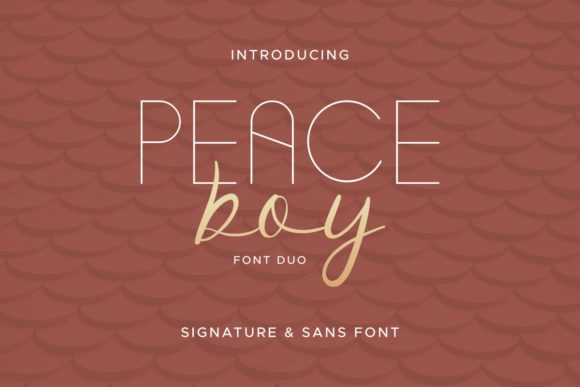 Peace Boy: A Versatile Duo Font for Editorial Design