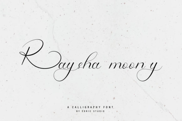 Raysha Moonly: A Modern Script Font for Web Design