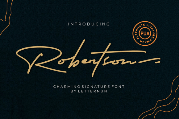 Robertson: A Charming Script Font for Crafters