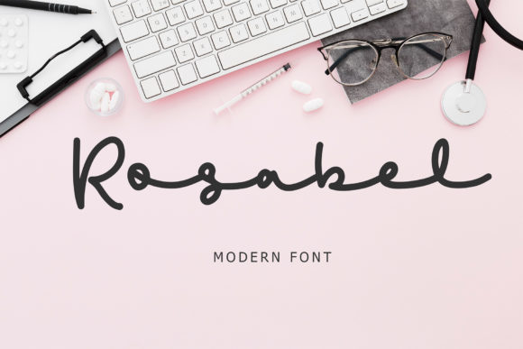 Rosabel: A Modern Script Font for Editorial Design