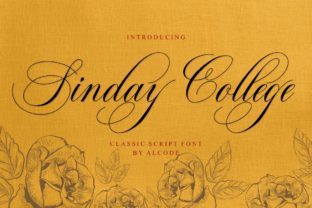 Sinday College: An Elegant Script Font for Makers