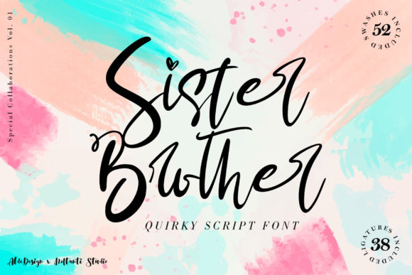 Sister Brother: A Handwritten Font for Editorial Design
