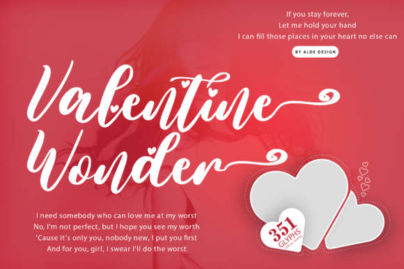 Valentine Wonder: A Classy Handwritten Font for Campaigns