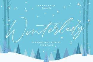 Winterlady: A Script Font for Editorial Design