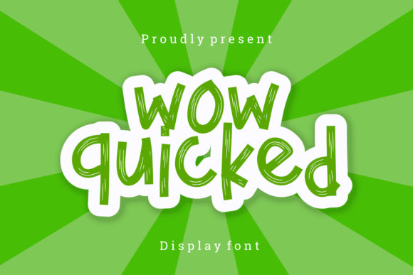 Wow Quicked: A Quirky Handwritten Font for Campaigns